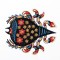 BFC1352 Embellished Sea Life and Tote Bag