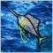 BFC1352 Embellished Sea Life and Tote Bag