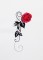 BFC1354 Red Roses - Black Scrolls