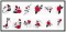 BFC1354 Red Roses - Black Scrolls
