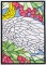 BFC1359 Stained Glass - Cockatoo in a Cherry Tree
