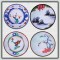 BFC1370 Four Oriental Quilt Circles
