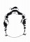 BFC1372 Blackwork Santas