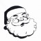 BFC1372 Blackwork Santas
