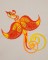 BFC1374 Glittery Scrolly Birds