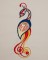 BFC1374 Glittery Scrolly Birds