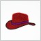 BFC1377 Glittery Red Hats
