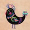 BFC1386 Embellished Funky Roosters