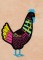 BFC1386 Embellished Funky Roosters