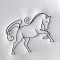 BFC1419 Horse Sketches Quilt Set