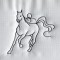 BFC1419 Horse Sketches Quilt Set