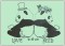 BFC1425 Hipster Animals in Love Blackwork
