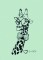 BFC1425 Hipster Animals in Love Blackwork