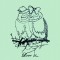 BFC1425 Hipster Animals in Love Blackwork