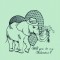 BFC1425 Hipster Animals in Love Blackwork