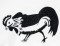 BFC1428 Blackwork Roosters