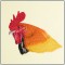 BFC1430 Three Rooster Portraits
