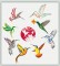 BFC1449 Fantasy Hummingbirds