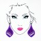 BFC1454 Applique Ladies for Glitter or Fabric