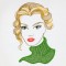 BFC1454 Applique Ladies for Glitter or Fabric