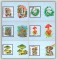 BFC1455 Vintage Mushroom Stamps