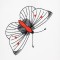 BFC1457 Fanciful Butterflies