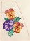 BFC1474 Watercolor Handbag Set