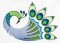 BFC1477 Decorative Peacocks