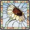 BFC1481 Stained Glass Floral Squares