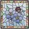 BFC1481 Stained Glass Floral Squares
