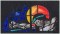 BFC1488 Large Stained Glass - Jesus and Mary
