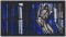 BFC1488 Large Stained Glass - Jesus and Mary
