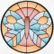 BFC1498 Stained Glass Circles-Summer's End