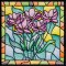 BFC1508 Stained Glass Floral Squares III