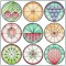 BFC1514 Stained Glass Circles-Fruit