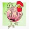 BFC1533 Colorful Abstract Roosters