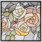 BFC1537 Stained Glass Squares-Roses