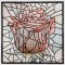 BFC1537 Stained Glass Squares-Roses
