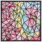 BFC1543 Stained Glass Quilt Squares-Abstract Patterns