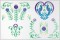 BFC1544 Nordic Designs in Blues and Greens