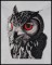 BFC1564 Four Black and White Owl Portraits