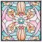 BFC1572 Stained Glass Quilt Squares-Spring