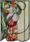 BFC1577 Stained Glass Floral Triptych
