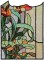 BFC1577 Stained Glass Floral Triptych