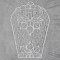 BFC1579 FSL Lace Bowl & Doily with Flowers
