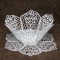 BFC1579 FSL Lace Bowl & Doily with Flowers