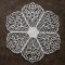 BFC1579 FSL Lace Bowl & Doily with Flowers