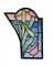 BFC1591 Stained Glass- Lake Vista with Swan