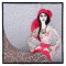 BFC1598 Chic Bohemian Lady Quilt Squares