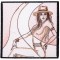 BFC1598 Chic Bohemian Lady Quilt Squares